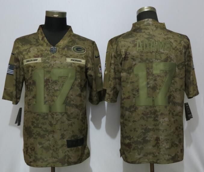 Men Green Bay Packers #17 Adams Nike Camo Salute to Service Limited NFL Jerseys->los angeles rams->NFL Jersey